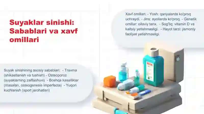 Suyaklar sinishi va boʼgʼimlar chiqishi 3
