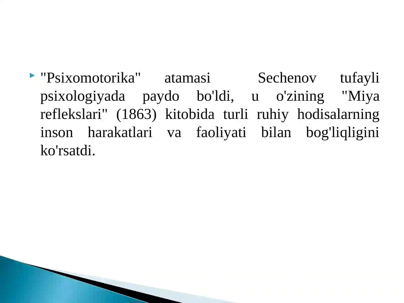 Psixomotorika tushunchasi 3