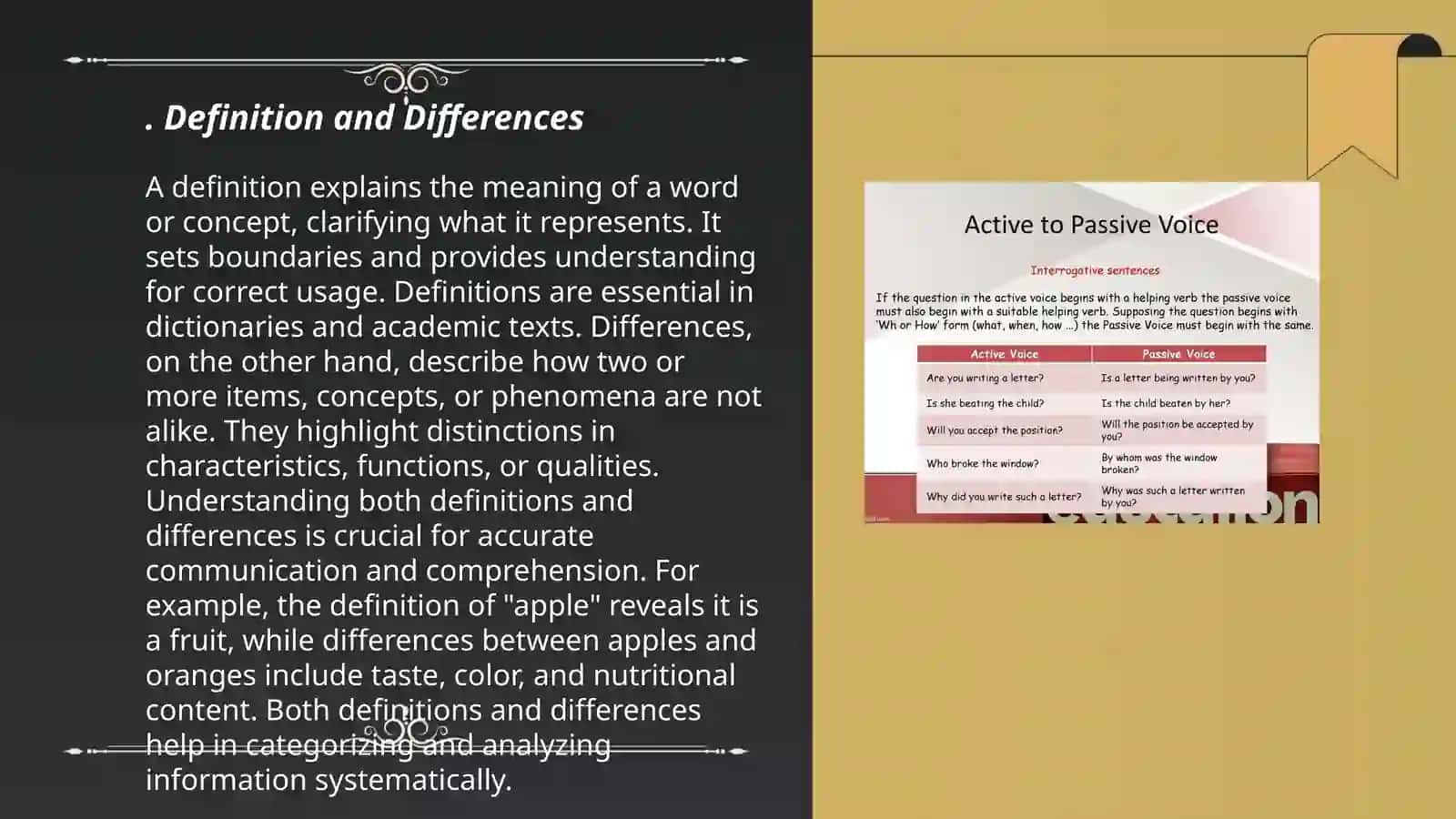 Active and Passive voice 3