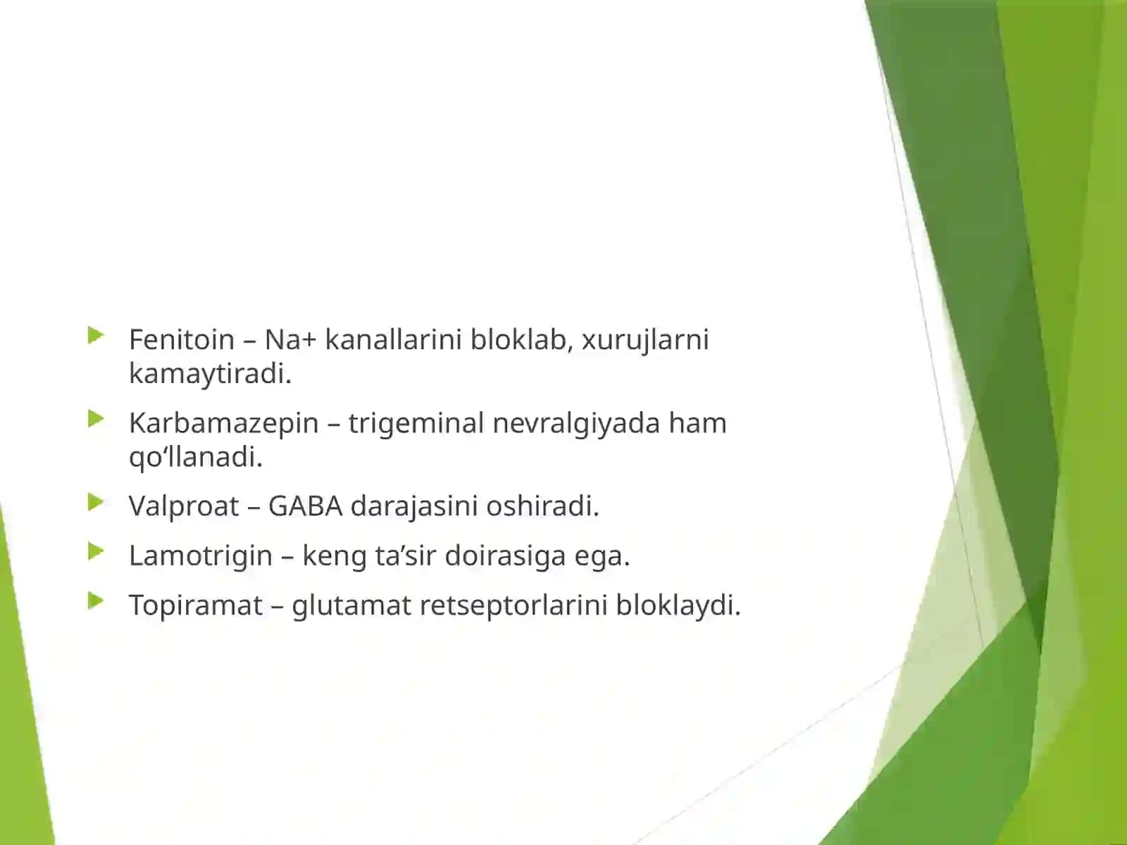 Epilepsiyaga qarshi dorilar 3