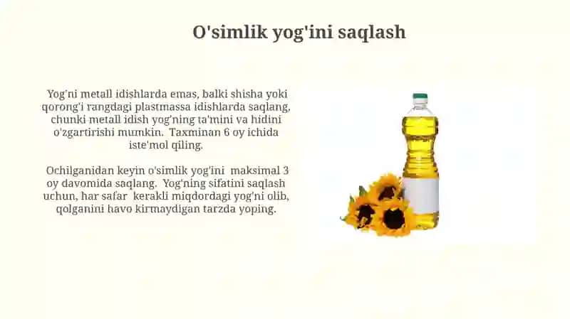 O'simlik moyi 3