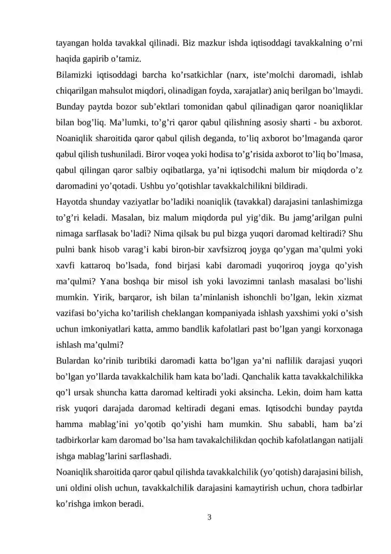 Tavakkalchilikni pasaytirishda sugʼurtaning ahamiyati 3