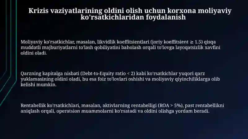 Krizis Vaziyatlarining Oldini Olish 3