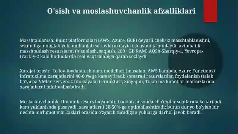 Bulutli tehnalogiyadan foydalanish 3
