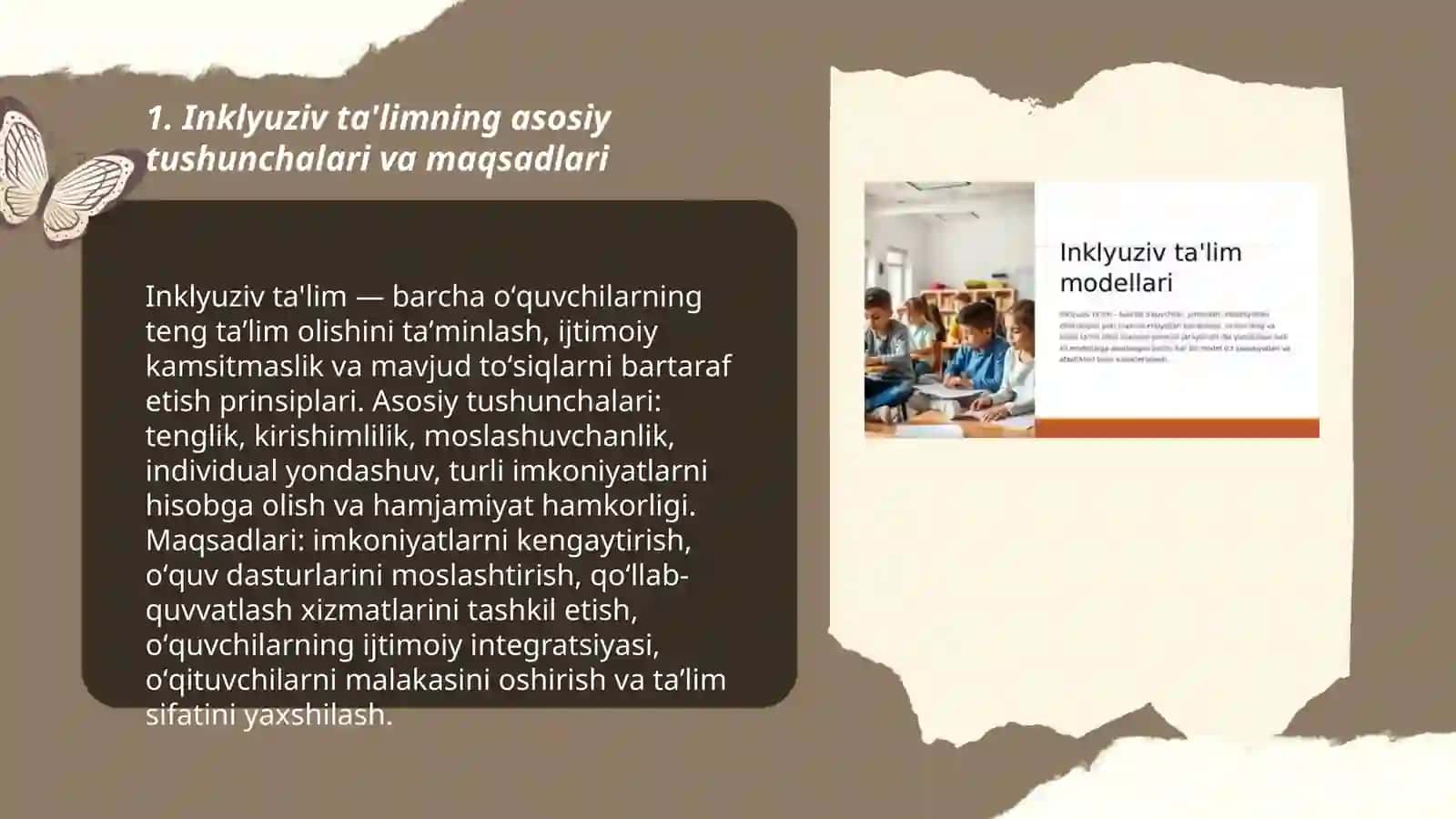 Inklyuziv ta'lim predmetlari va vazifalari 3