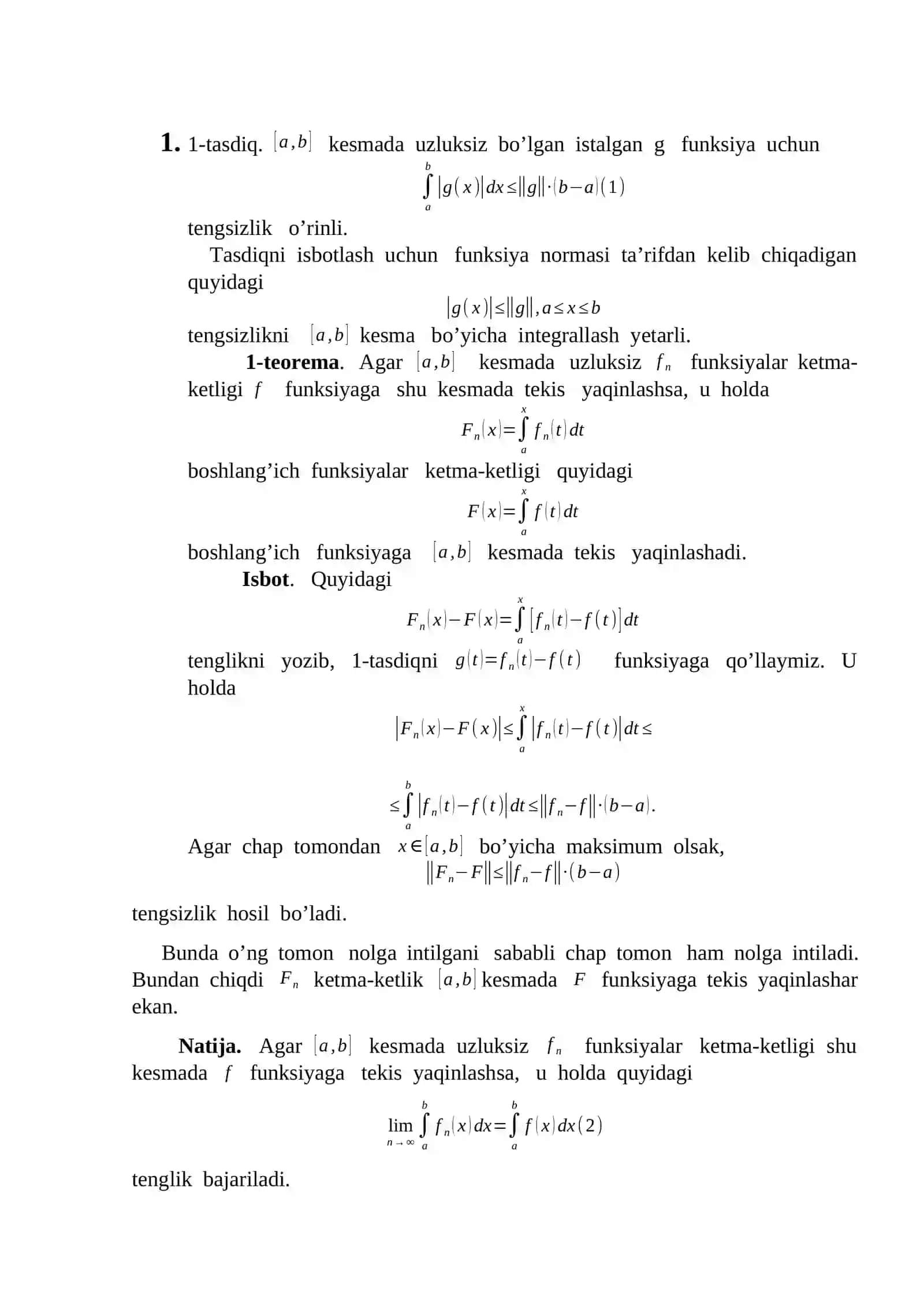 Ko’phadlar bilan tekis yaqinlashish 3