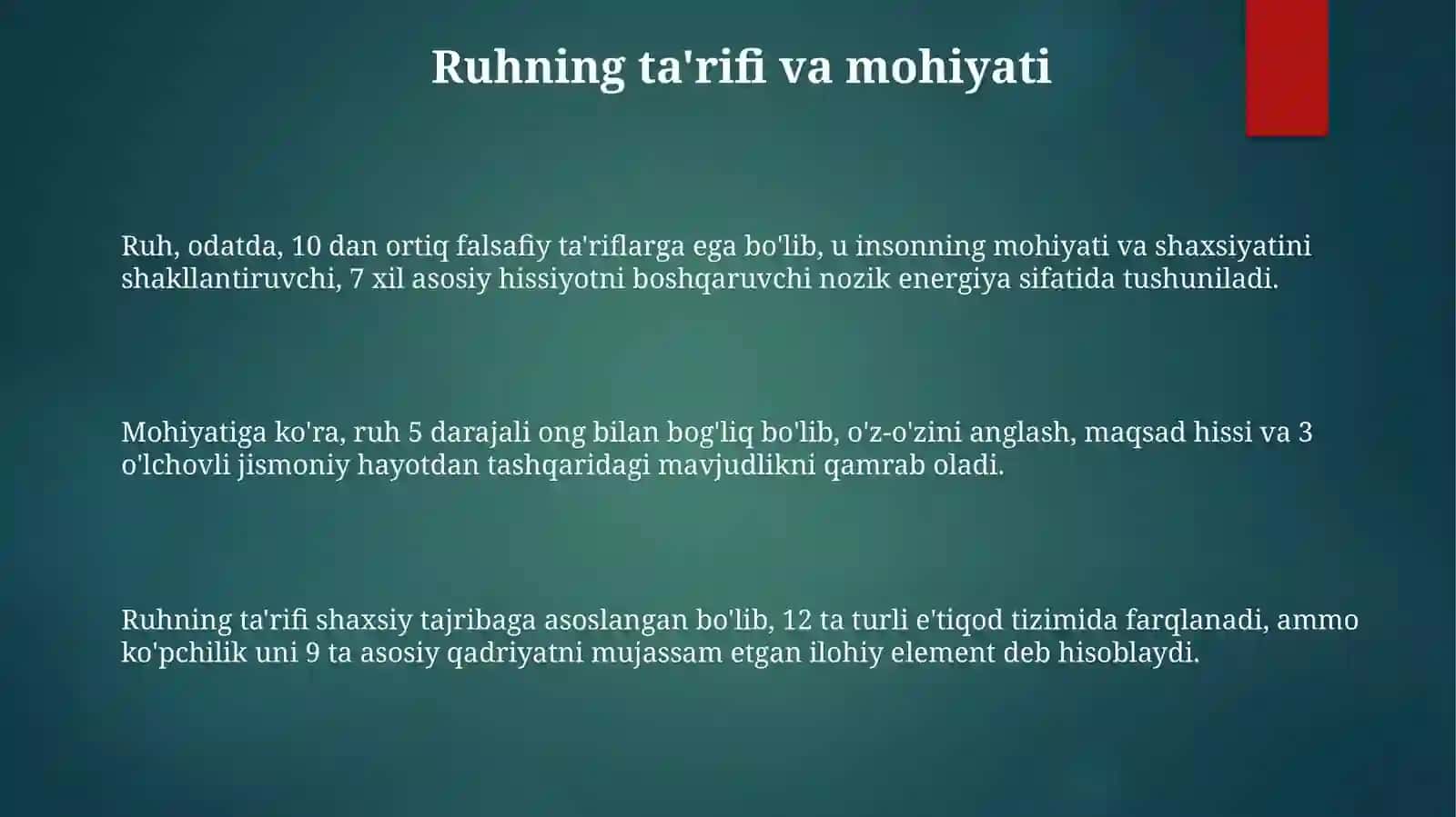 Ong-borliqning ma'naviy shakli 3