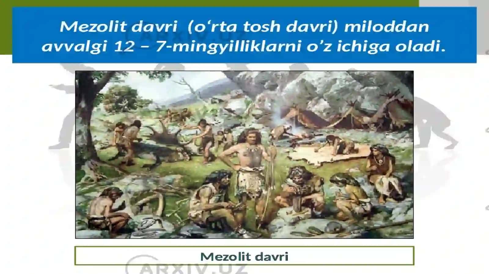 Toshkent viloyatidagi mezolit davri yodgorliklari 3