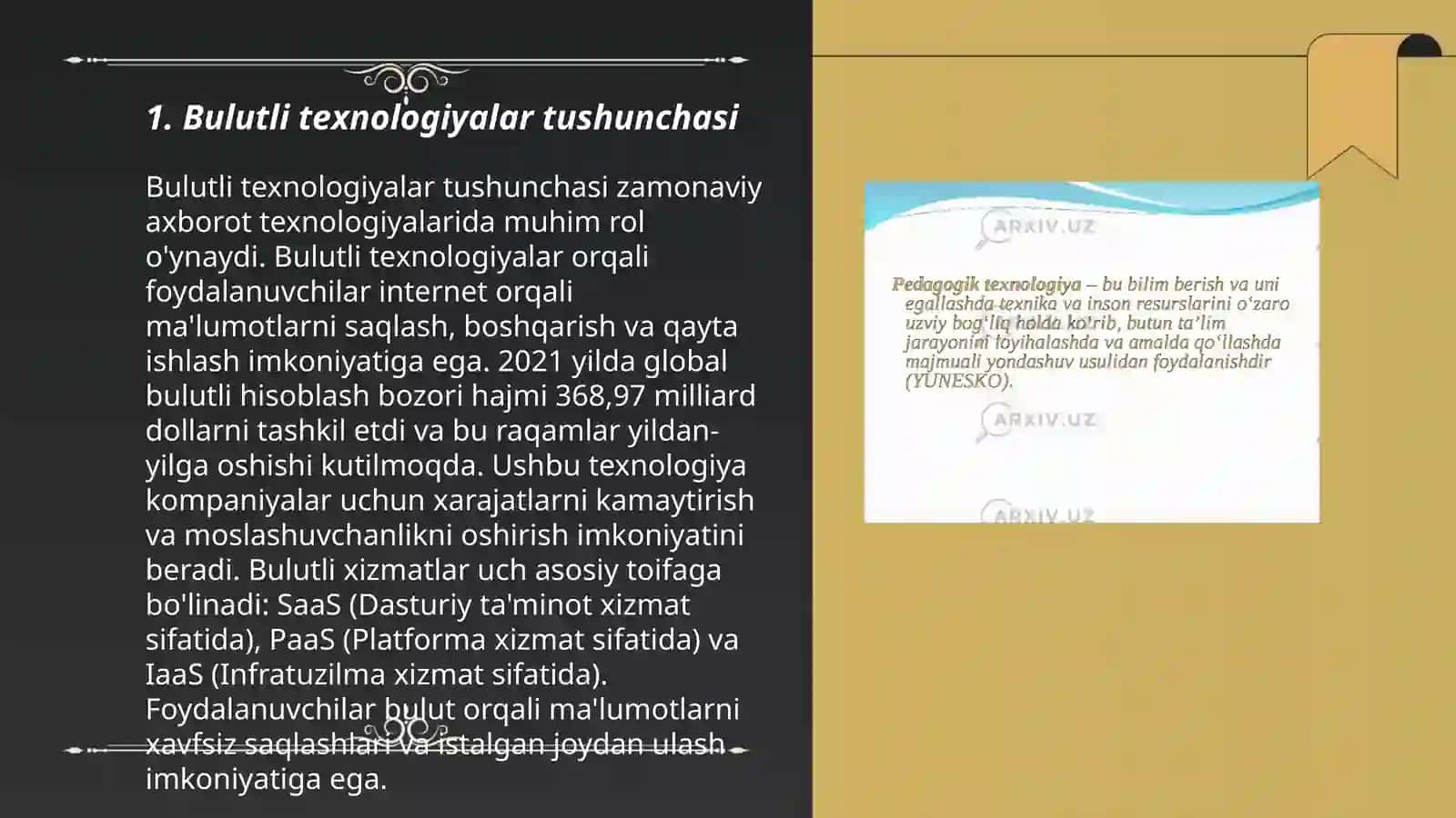 Bulutli texnologiyalarning asosiy tushunchasi 3