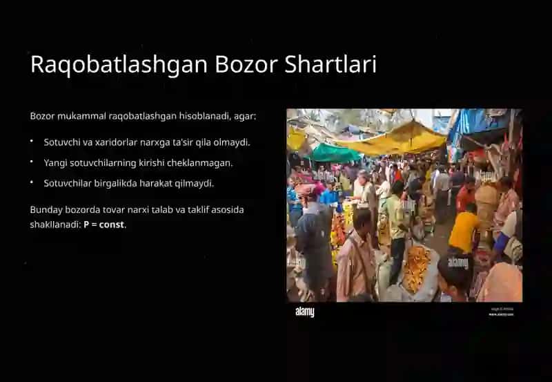 Raqobatlashgan Bozor Shartlari 3
