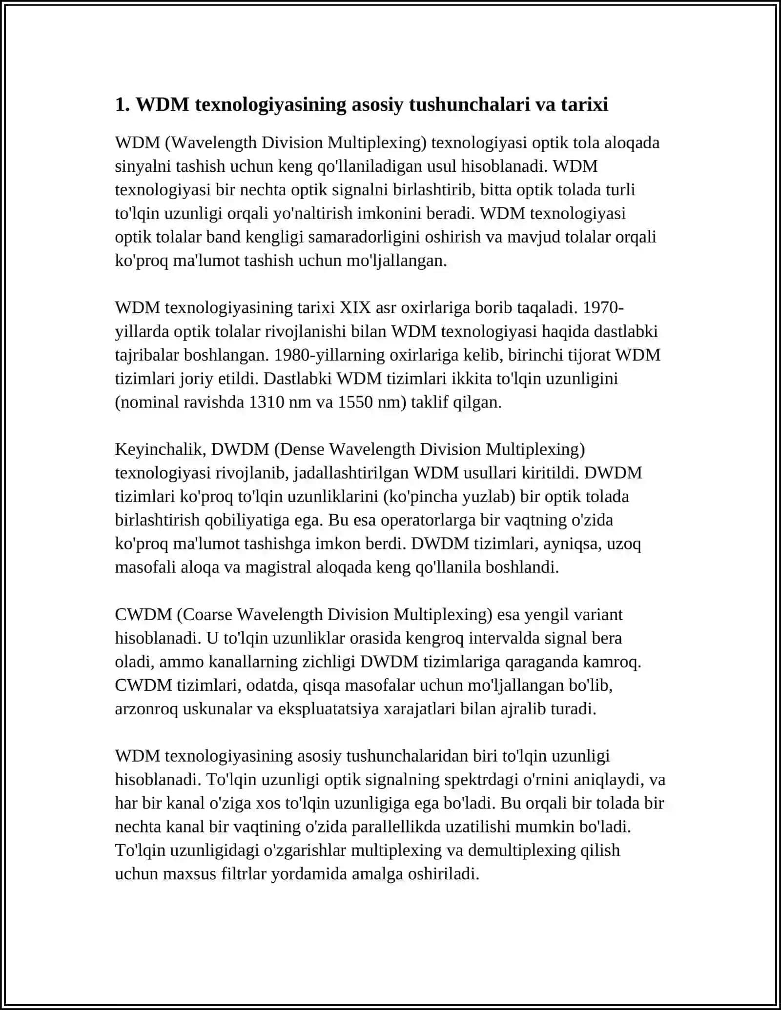 WDM TEXNOLOGIYASI 3