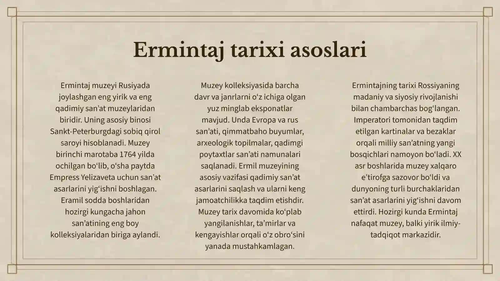 ERMINTAJ MUZEYI 3