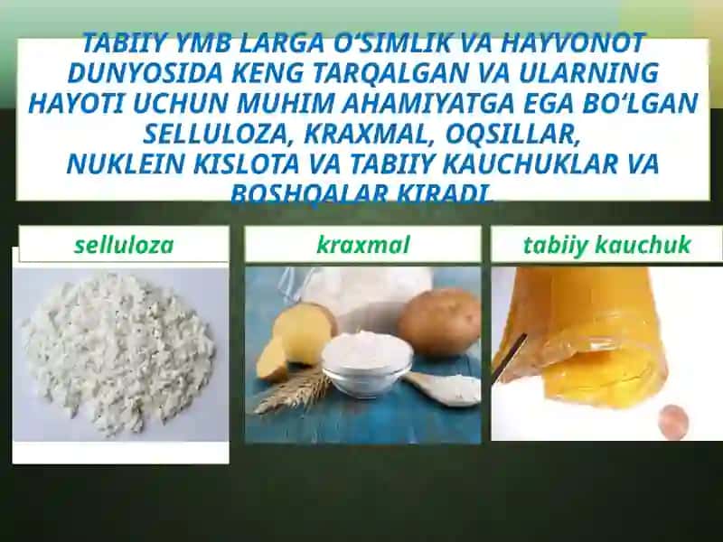 Yuqori molekulyar birikmalar 3