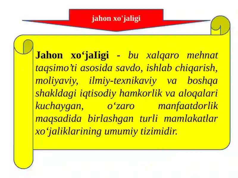 Jahon iqtisodiy rivojlanishi 3