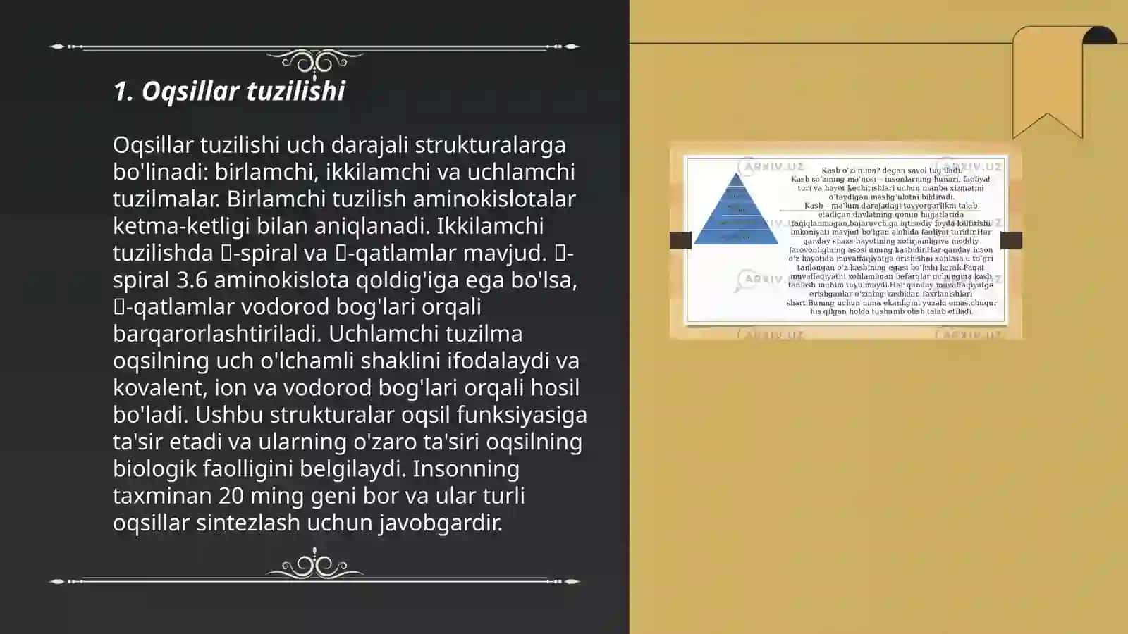 Oqsillar klassifikatsiyasi 3