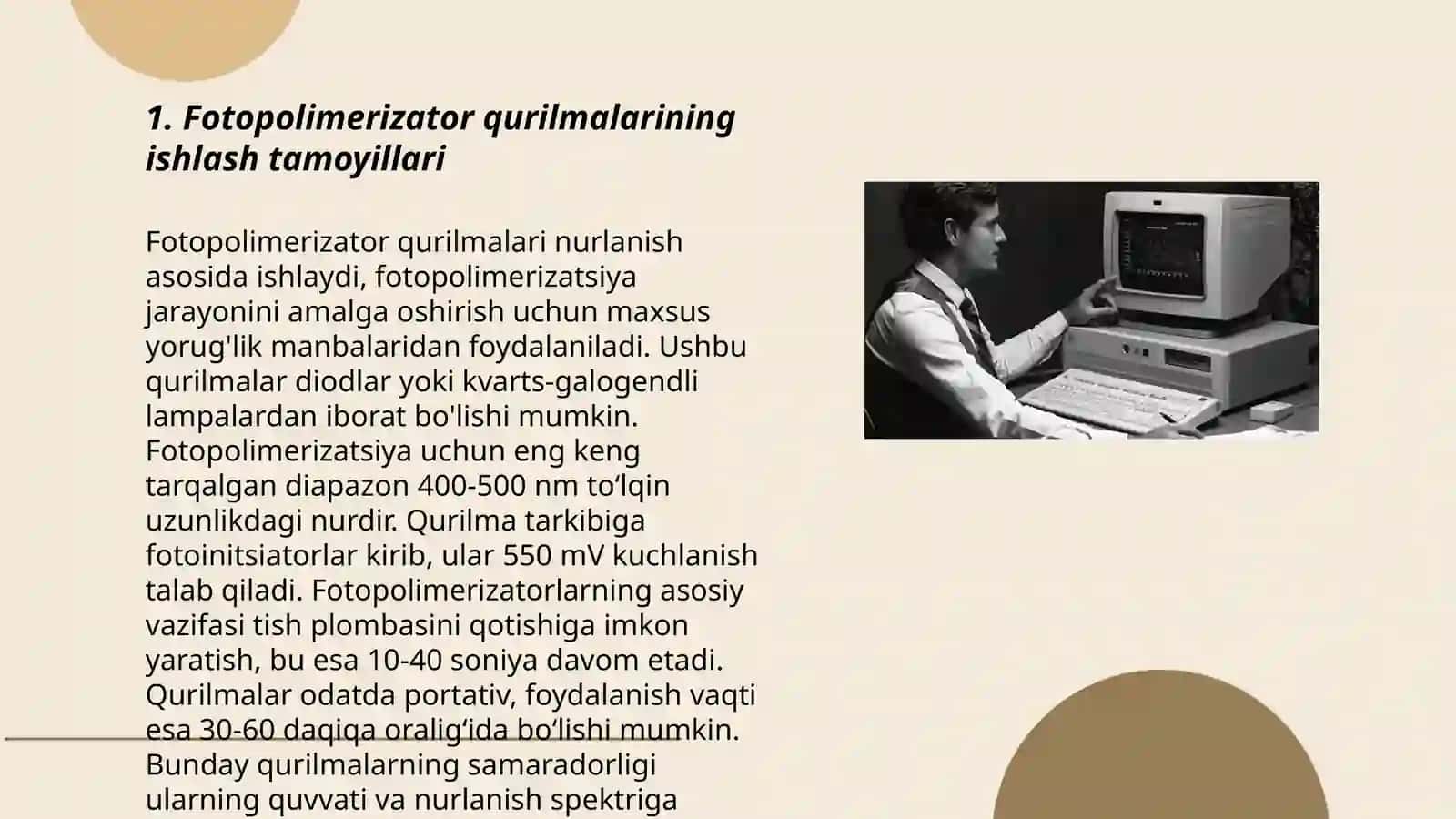 Fotopolimerzatorlar ishlash tamoyillari 3