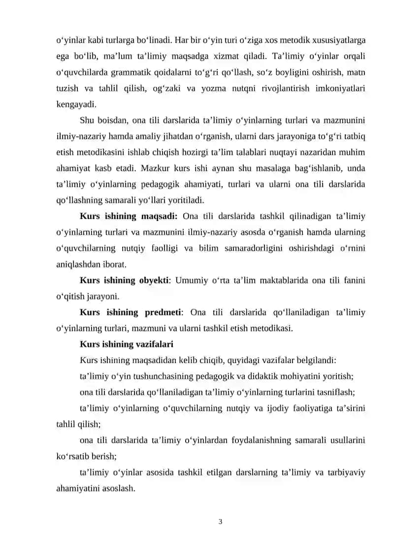 Ona tili darslarida ta'limiy òyinlarning turlari mazmuni 3