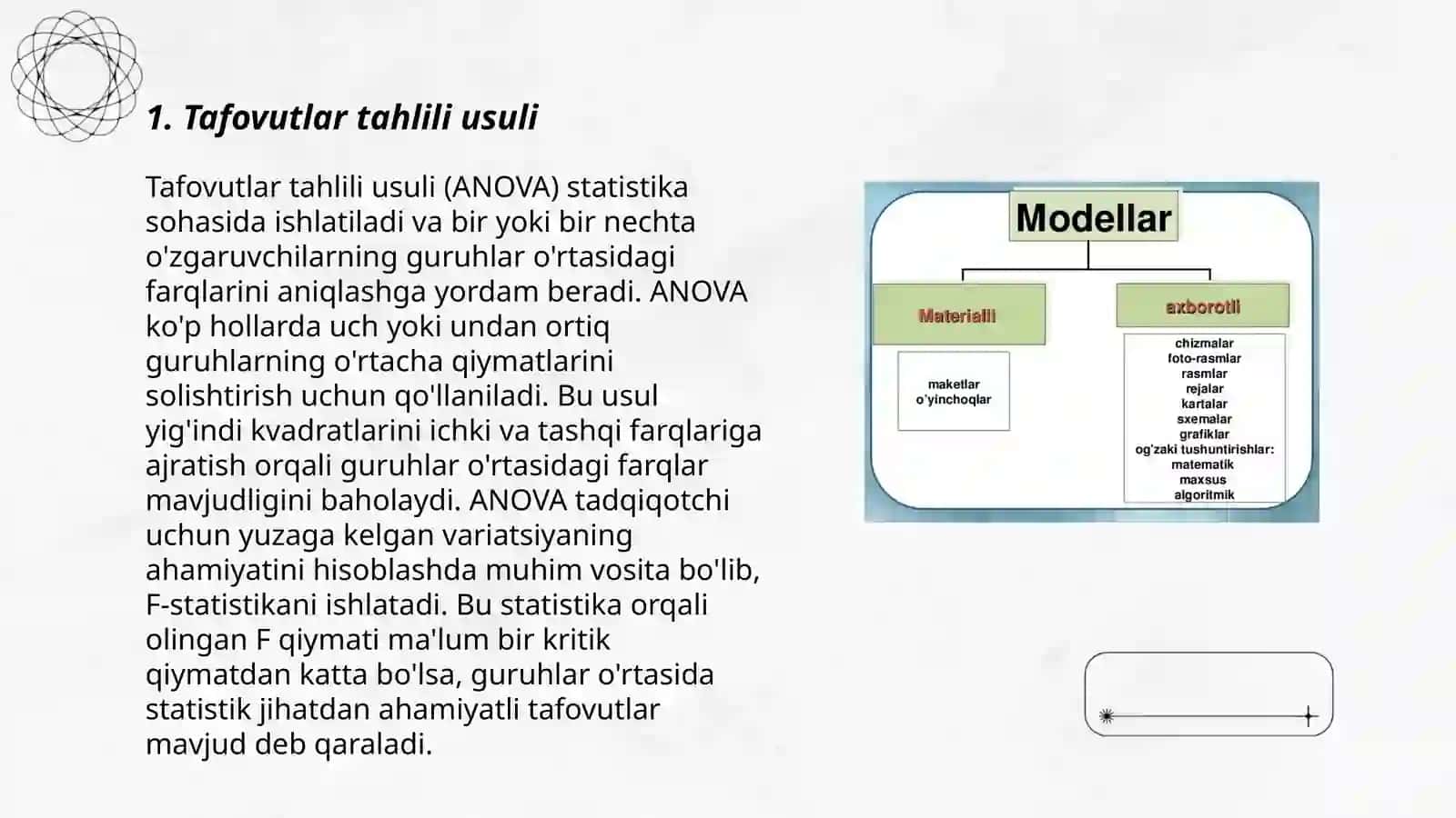 Tafovutlar tahlili usuli 3