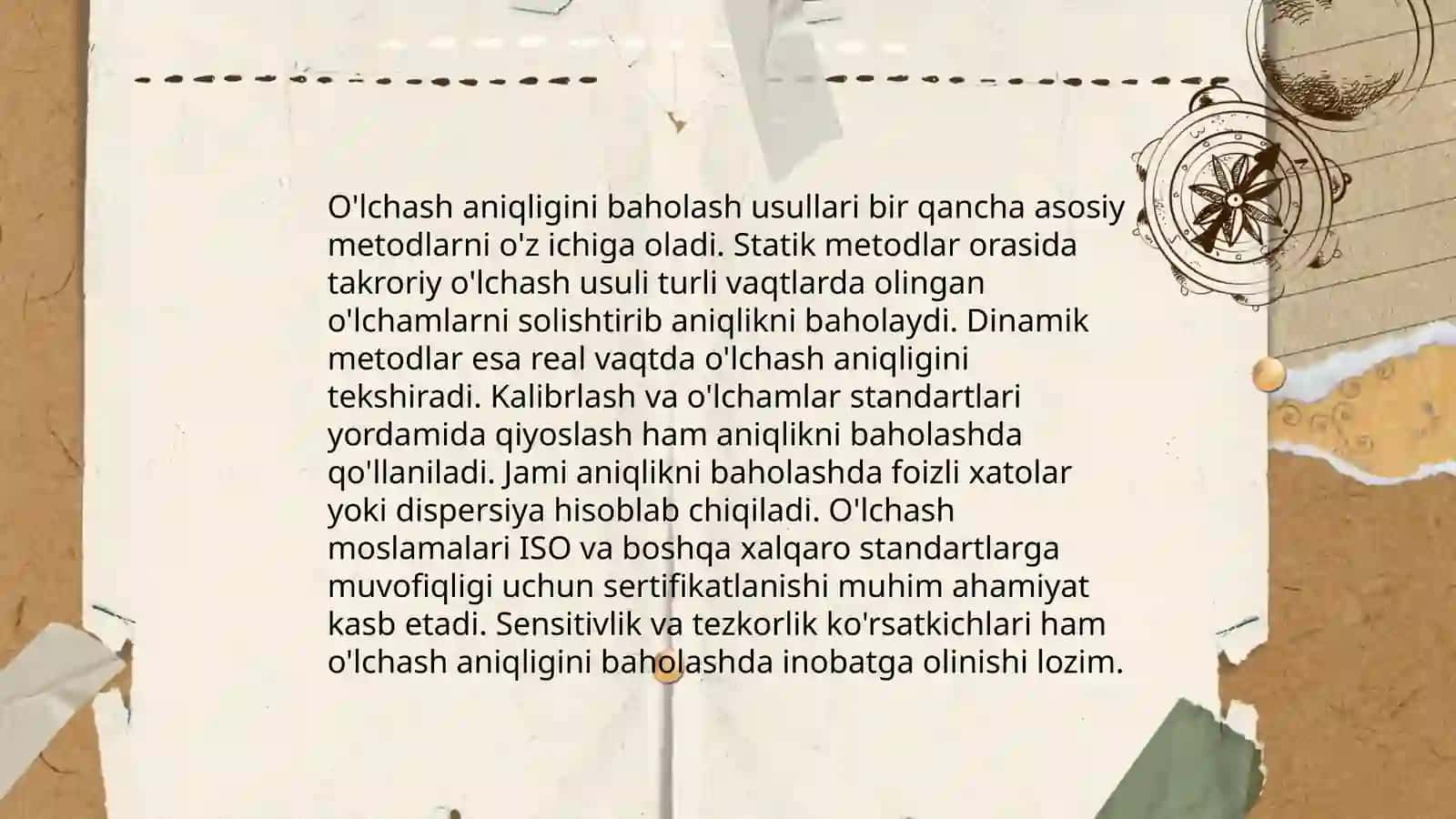 O'lchashning standart hisoblashning muqobil usullari 3