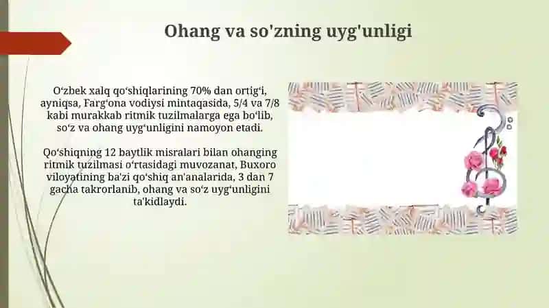 Xalq qo'shiqlari - nutq bezagi sifatida 3