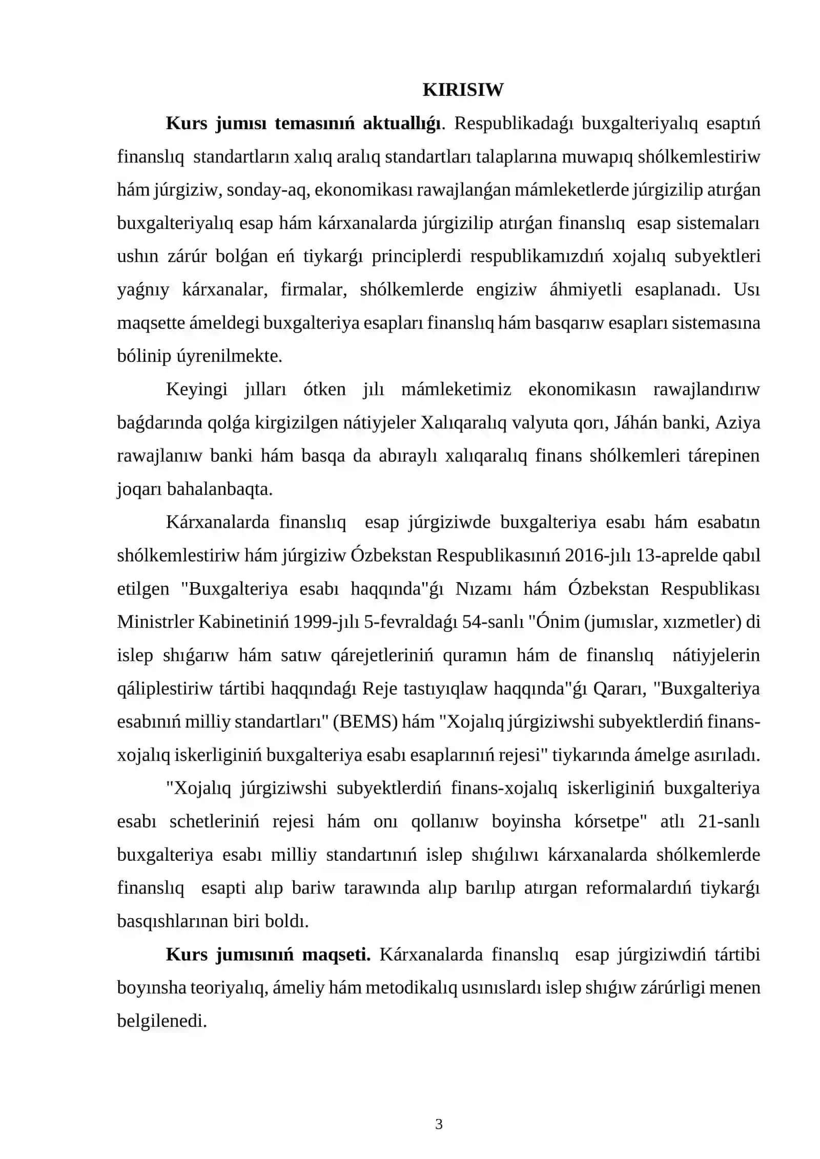 Kárxanalarda finanslıq esap júrgiziw tártibi 3