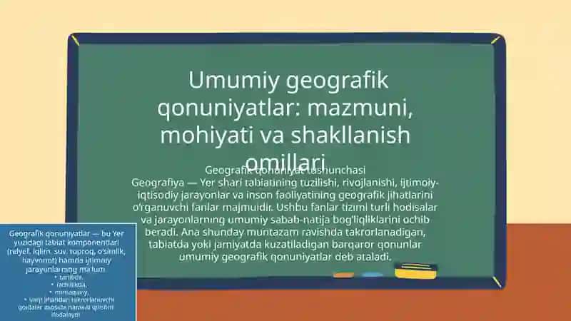 Geografiya va Geografik qonuniyatlar 3