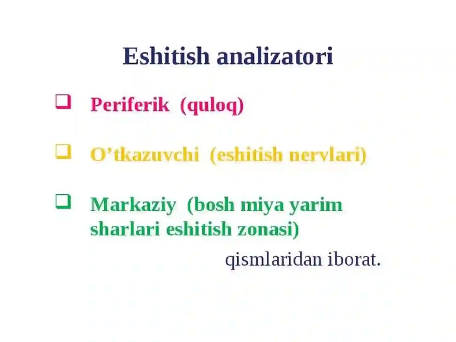 QULOQNING TUZILISHI 3