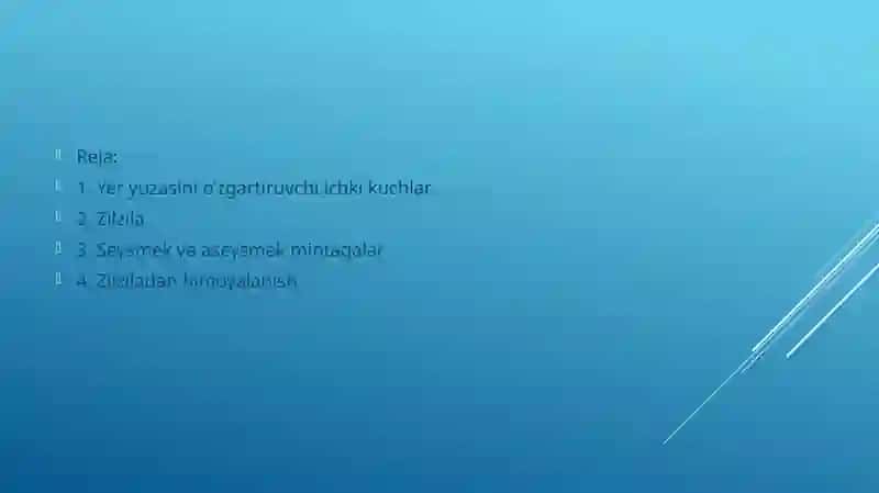 Seysmik va aseysmik mintaqalar 3
