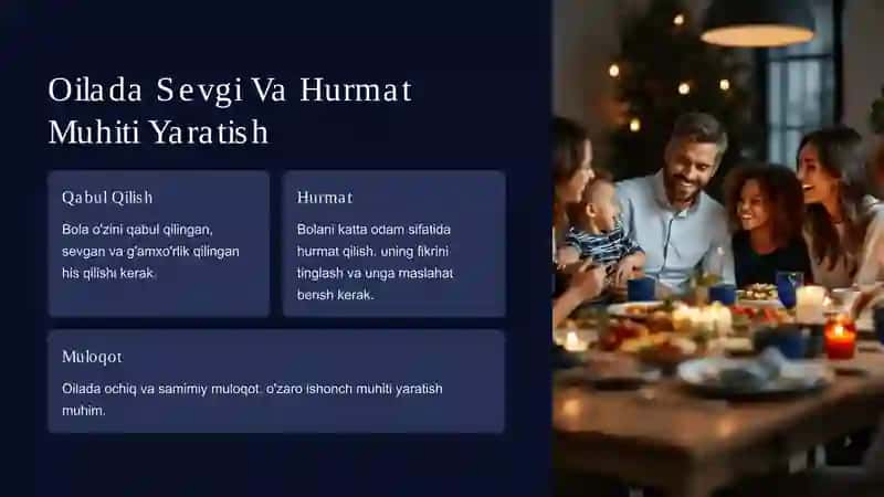 Oilada bolalarni muvaffaqiyatli tarbiyalash shartlari 3