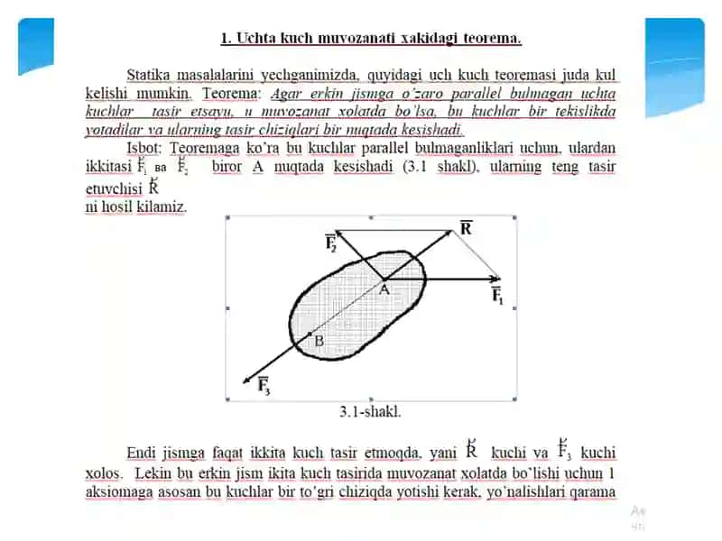 Uchkuchmuvozanatixakidagiteorema 3