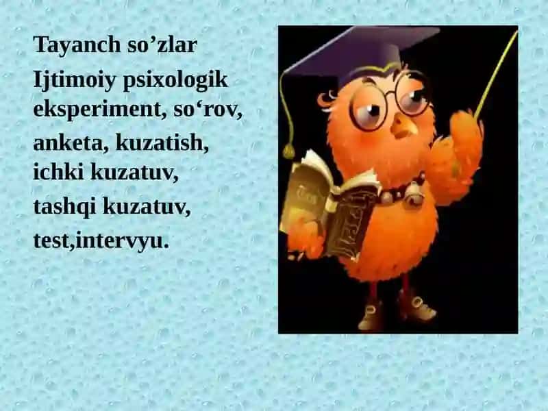 Ijtimoiypsikologiyada kuzatish metodlari 3