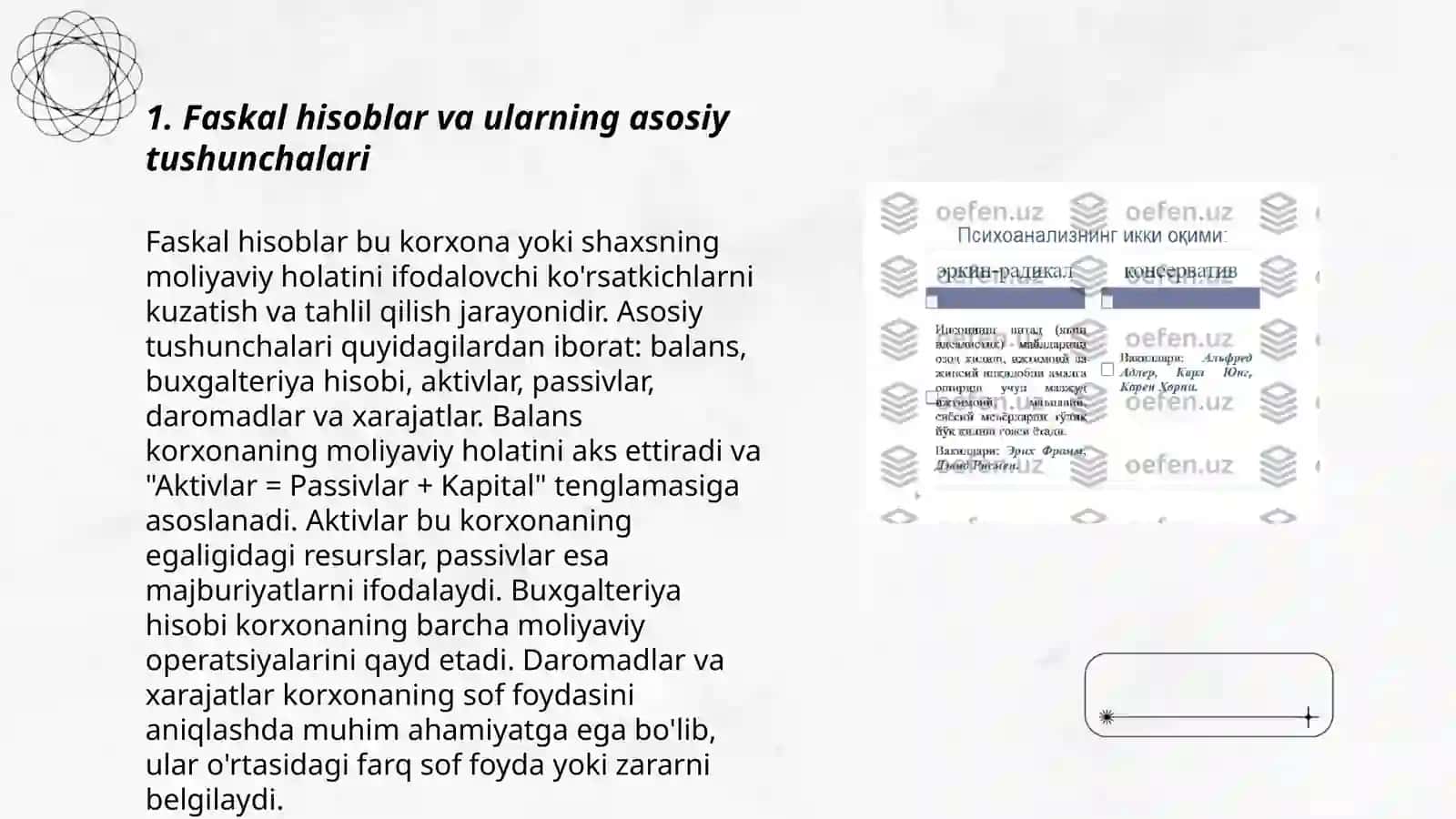 Faskal hisoblar va uning tahlili 3