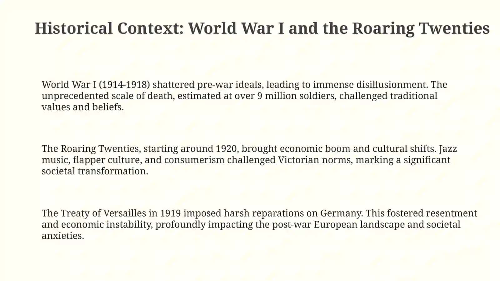 Echoes of the Great War: Defining the Lost Generation 3