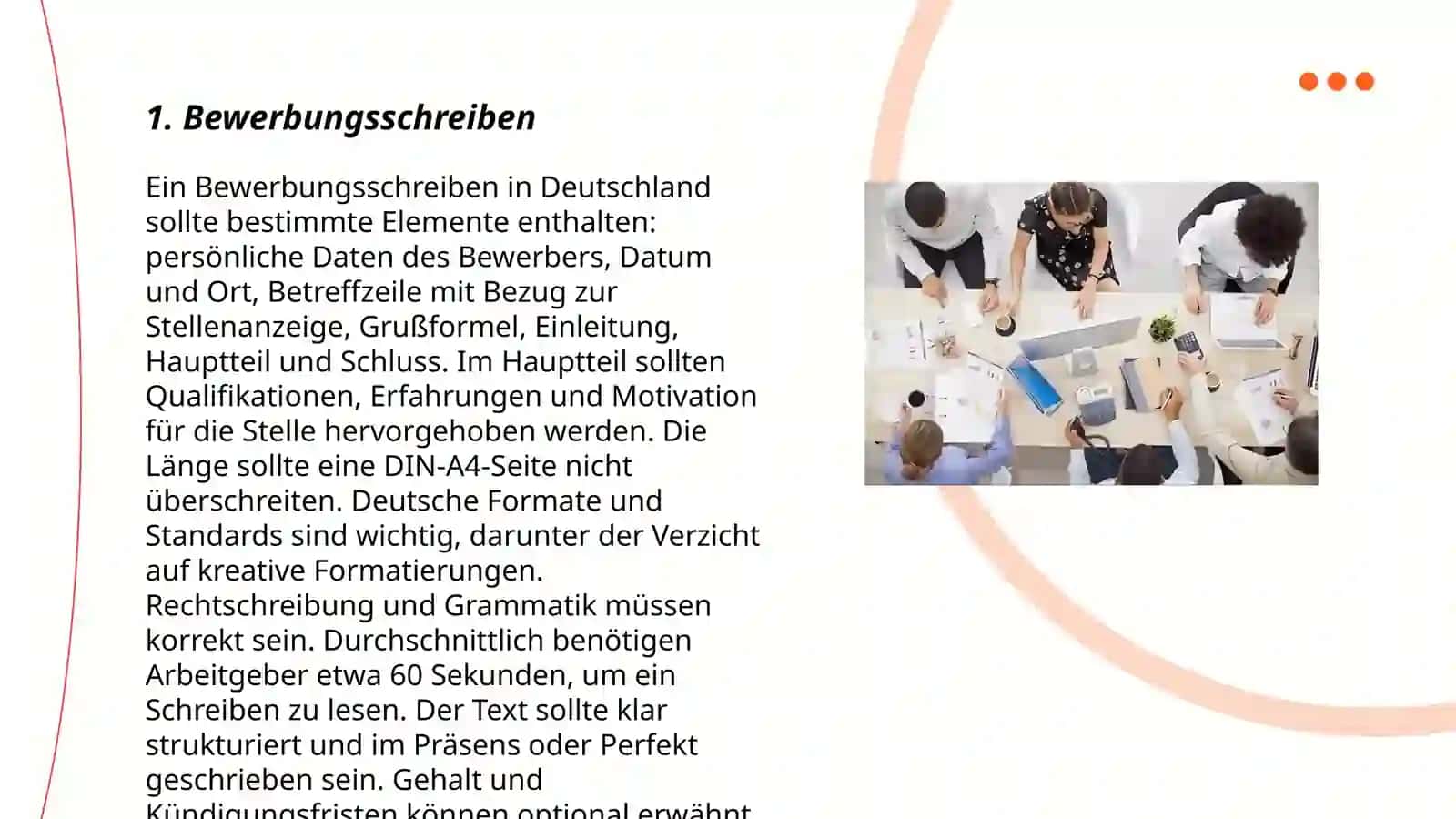 Bewerbungsschreiben in Deutschland 3