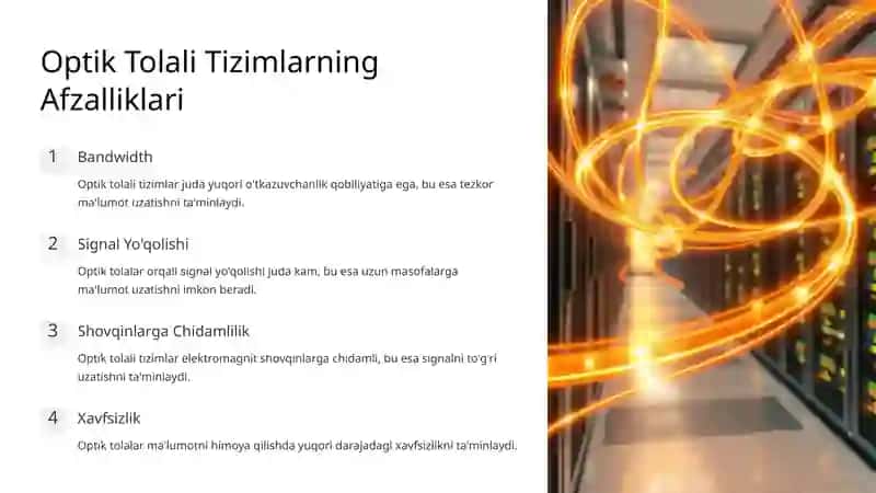 Optik Tolali Tizimlar: Kirish 3