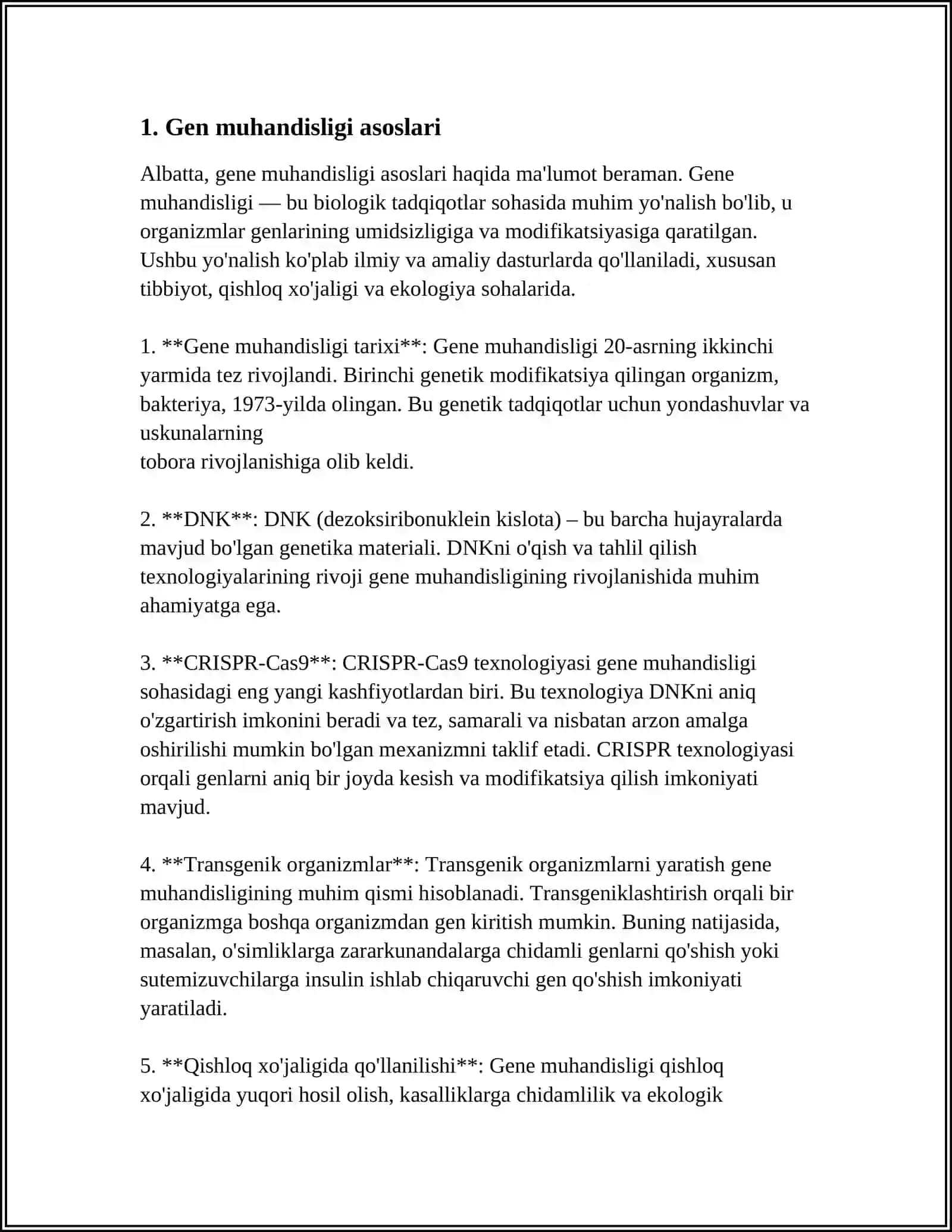 GEN MUHANDISLIGI SELEKSIYAGA NIMA BERADI 3