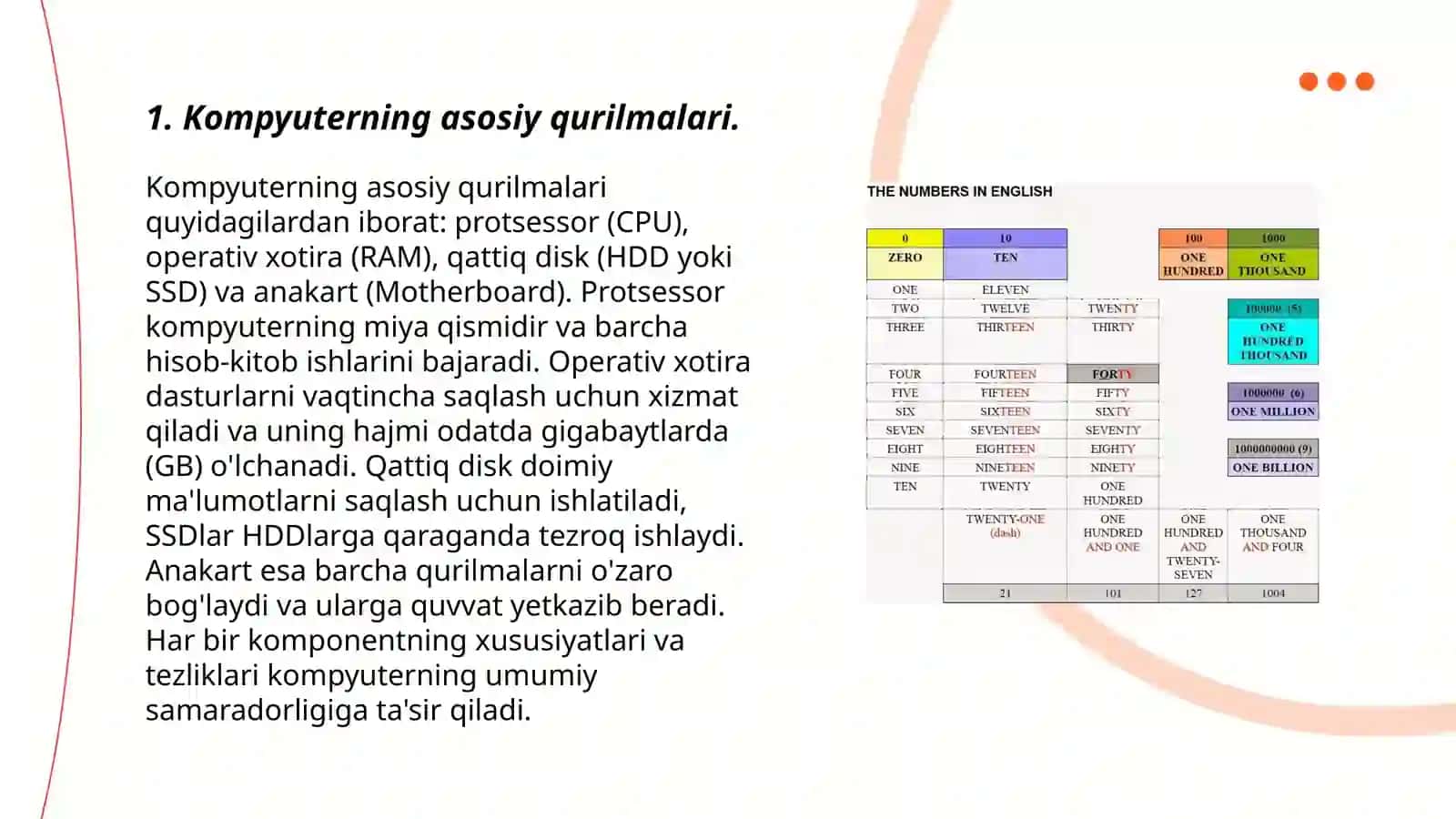 Kompyuterning asosiy va qõshimcha qurilmalari 3