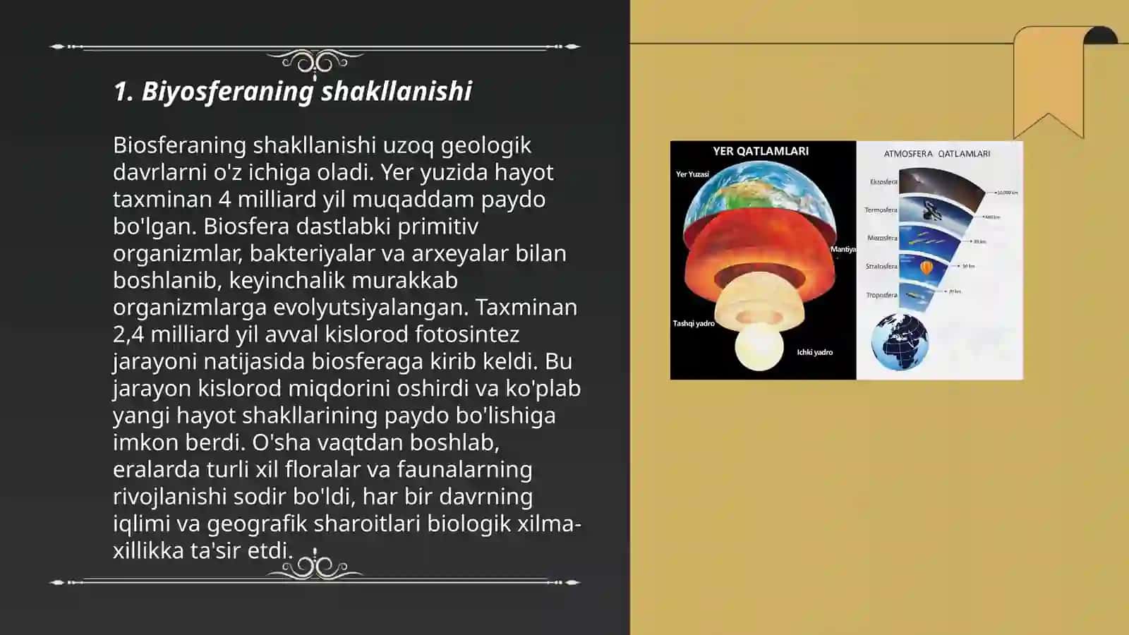 Biyosferano evolyutsion qatlamlari 3