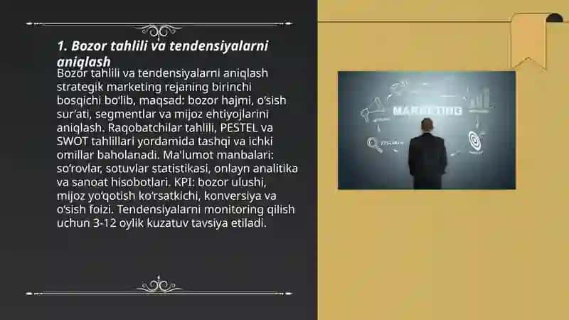 Strategik marketing rejasi 3