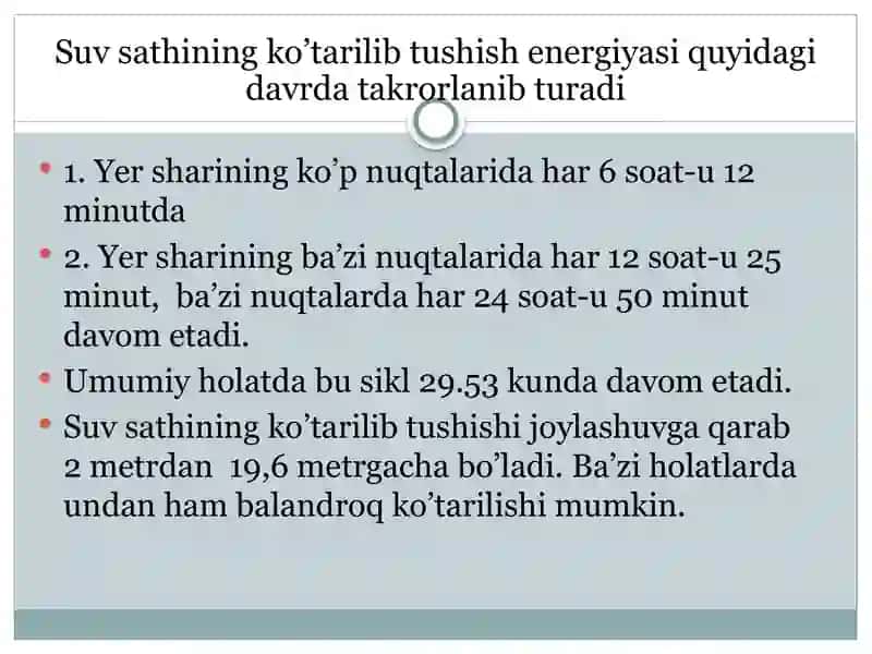 Dengiz to'lqinlarining energiyasidan foydalanish 3