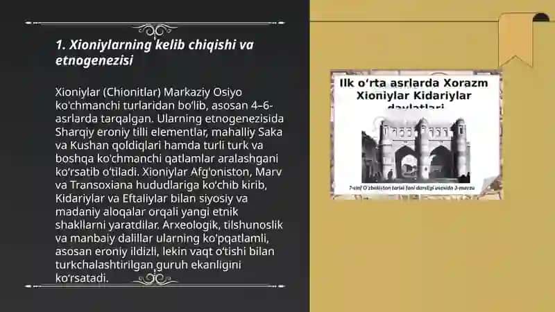 Xioniylar, Kidariylar, Eftaliylar davlati 3