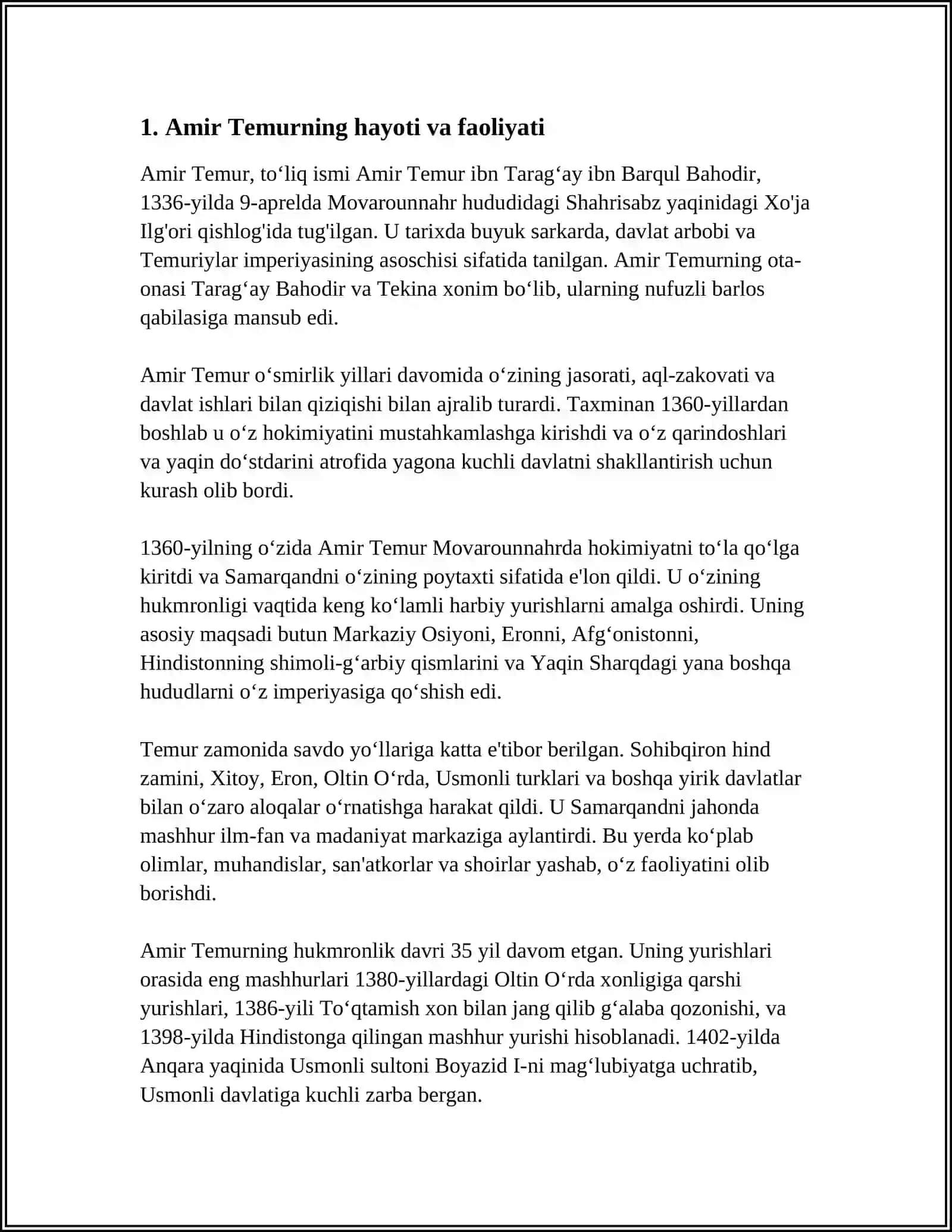 AMIR TEMUR -BUYUK DAVLAT ARBOBI 3