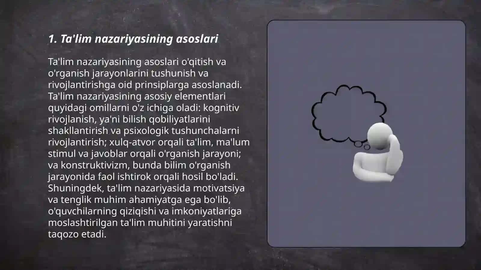 Ta'lim Nazariyasi 3