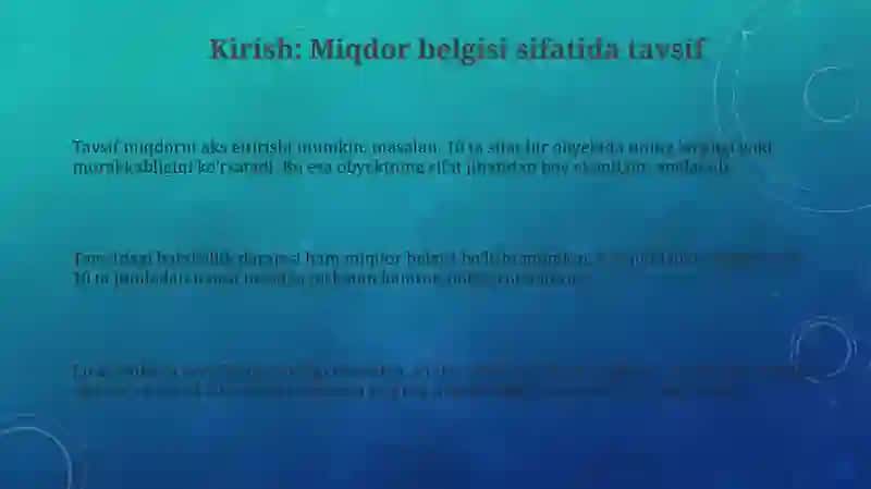 Tilning belgi sifatidagi tavsifi 3