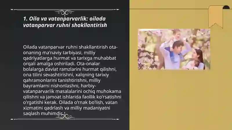 Oilada vatanparvar ruhni shakllantirish 3