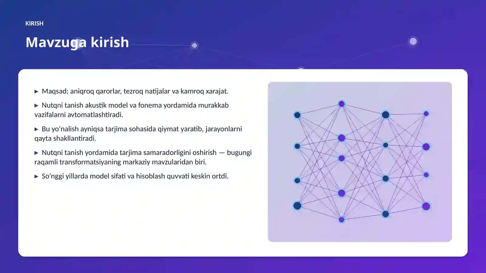 Nutqni tanish yordamida tarjima samaradorligini oshirish 3