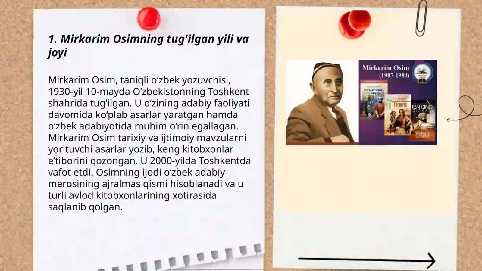 Mirkarim Osim hayoti va ijodi 3