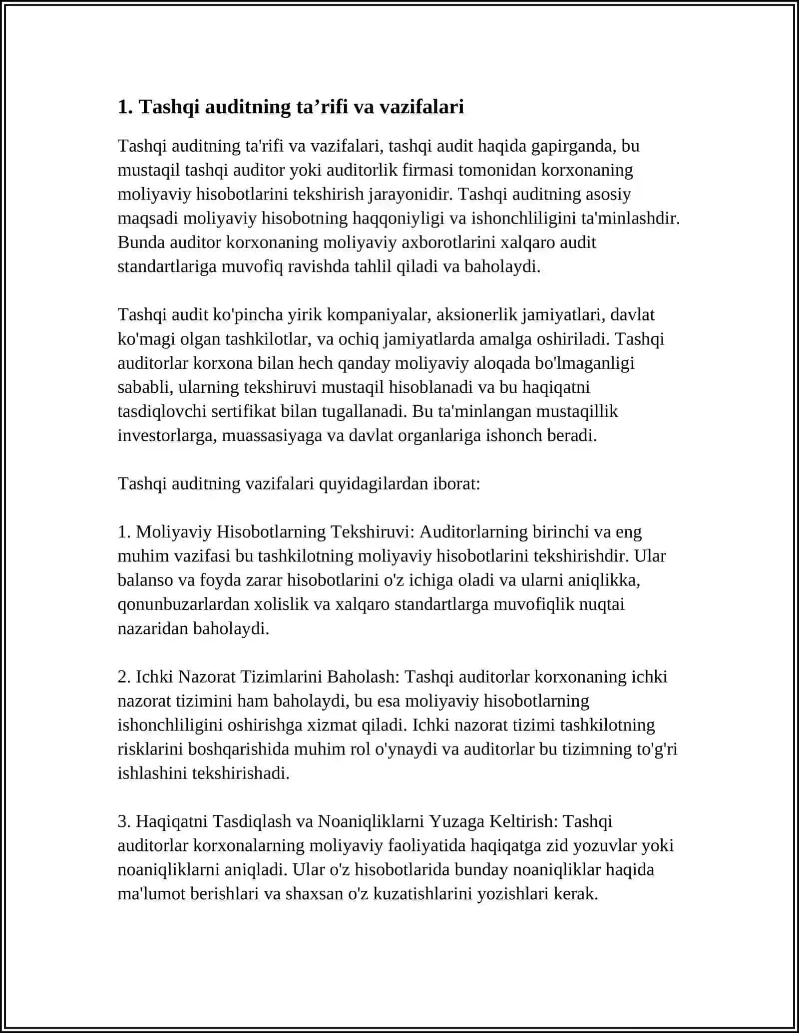 TASHQI AUDIT 3