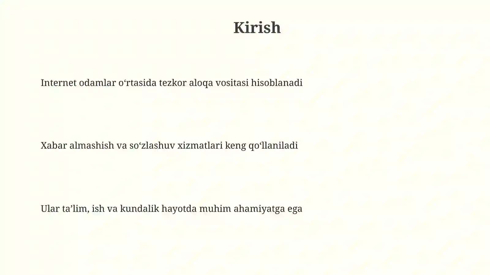 Internetda xabar almashish va soʻzlashuv xizmatlari 3