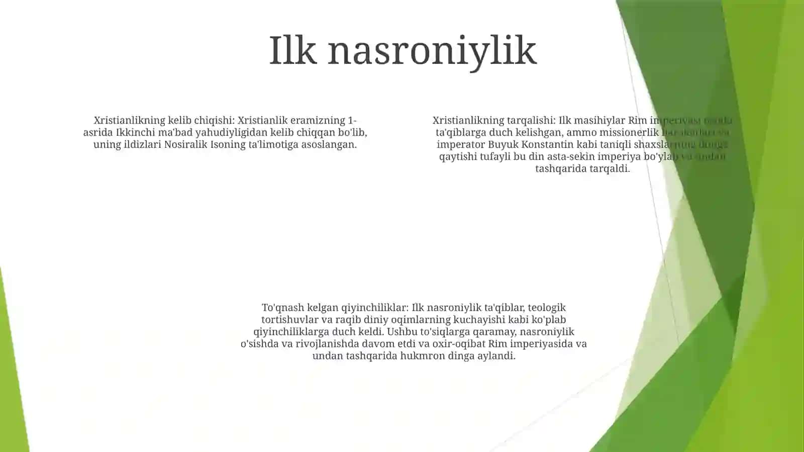 Xristianlik Dini Va Uning Tarqalishi 3
